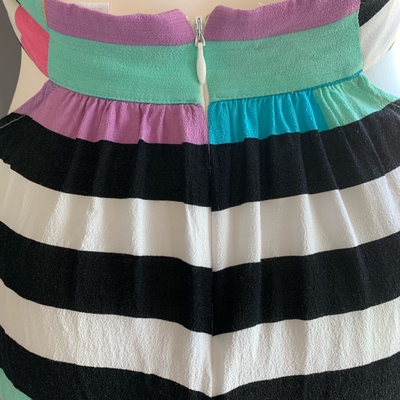 Mara Hoffman multi color stripe halter dress - Picture 6 of 7